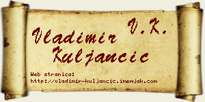 Vladimir Kuljančić vizit kartica